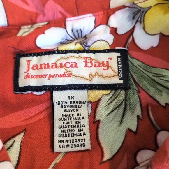 Jamaica Bay Sleeveless Blouse EUC 1X - Picture 3 of 4